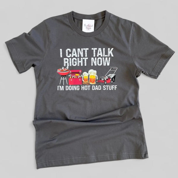 082 - 62 'Hot Dad Stuff' T-Shirt - Thumbprint Designs - Painted Door on Main