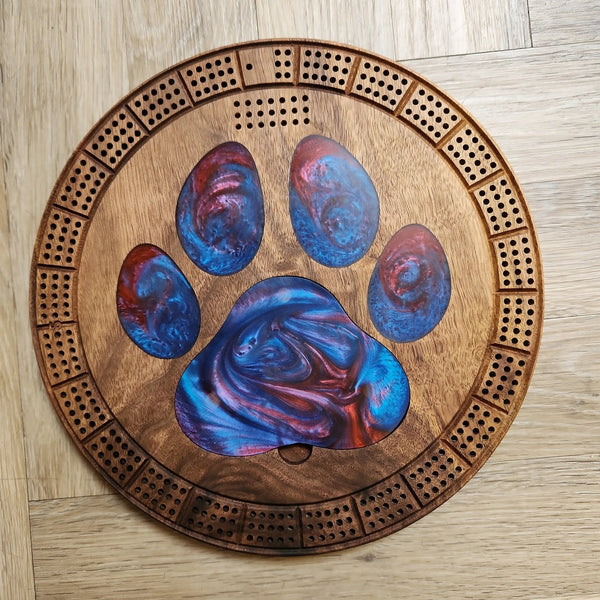 092 - 10 Paw Cribbage Boards - Two Guys With Wood YEG - Painted Door on Main