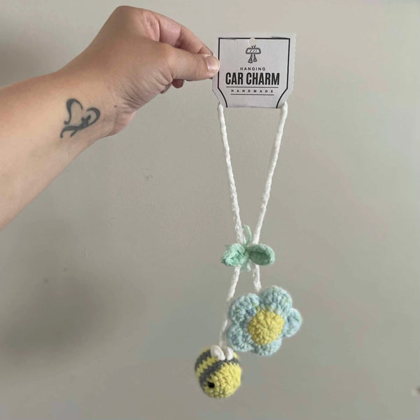 096 - 07 Car Mirror Charms - Willing Hands Crochet - Painted Door on Main
