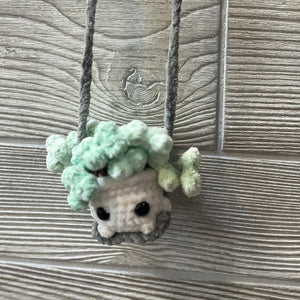 096 - 07 Car Mirror Charms - Willing Hands Crochet - Painted Door on Main