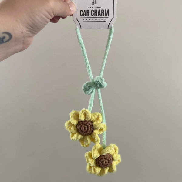 096 - 07 Car Mirror Charms - Willing Hands Crochet - Painted Door on Main