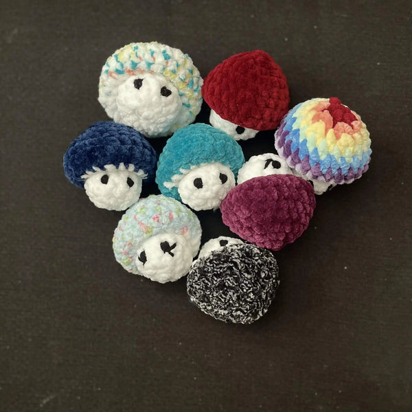096 - 14 Plushy Minis - Willing Hands Crochet - Painted Door on Main