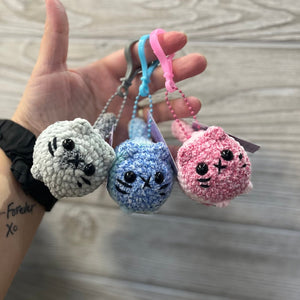 096 - 15 Cutie Keychains - Willing Hands Crochet - Painted Door on Main