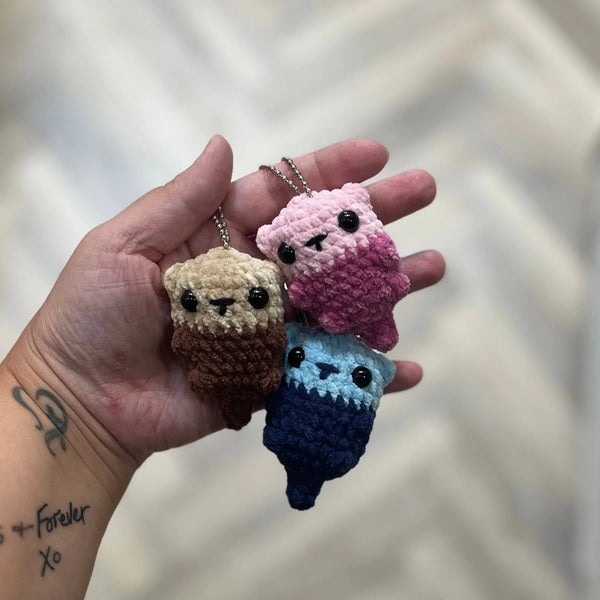 096 - 15 Cutie Keychains - Willing Hands Crochet - Painted Door on Main