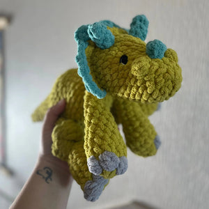 096 - 23 Plushy Dinos - Willing Hands Crochet - Painted Door on Main