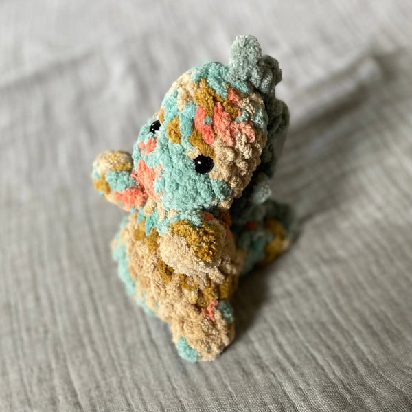 096 - 23 Plushy Dinos - Willing Hands Crochet - Painted Door on Main