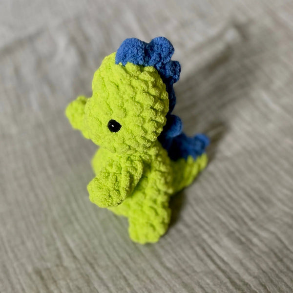 096 - 23 Plushy Dinos - Willing Hands Crochet - Painted Door on Main