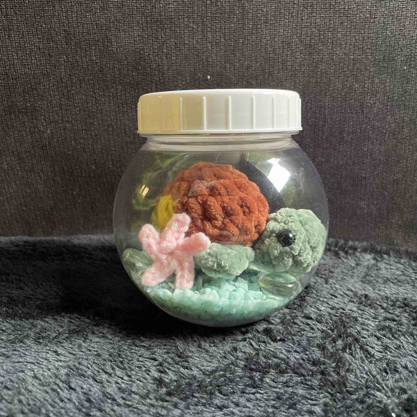 096 - 39 Plushy Turtles - Willing Hands Crochet - Painted Door on Main