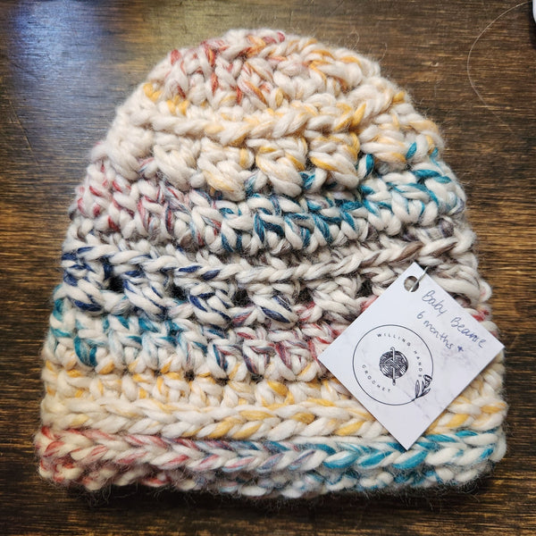096 - 42 Baby Beanies - Willing Hands Crochet - Painted Door on Main