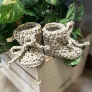 096 - 56 Baby Booties - Willing Hands Crochet - Painted Door on Main