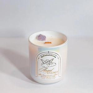 Angel Energy Luxury Crystal Candle