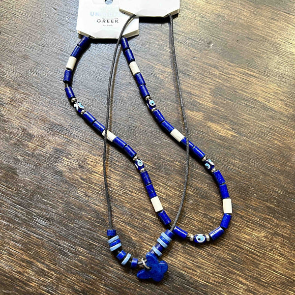 102 - 10 Greek Beaded Necklaces - Uniquely Greek by Barb - Painted Door on Main