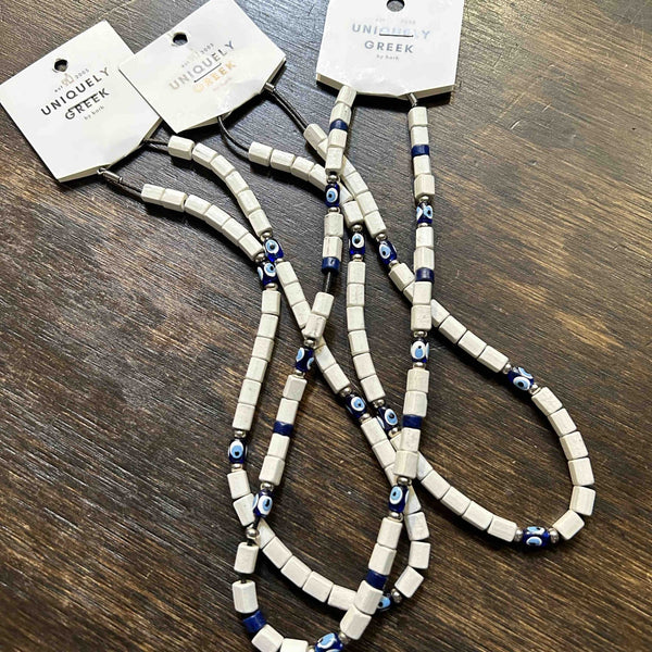 102 - 10 Greek Beaded Necklaces - Uniquely Greek by Barb - Painted Door on Main