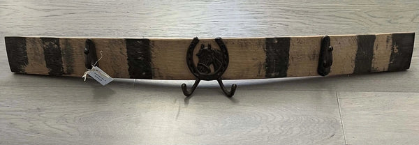 102 - 15 Wine Stave Coat Rack - Uniquely Greek by Barb - Painted Door on Main