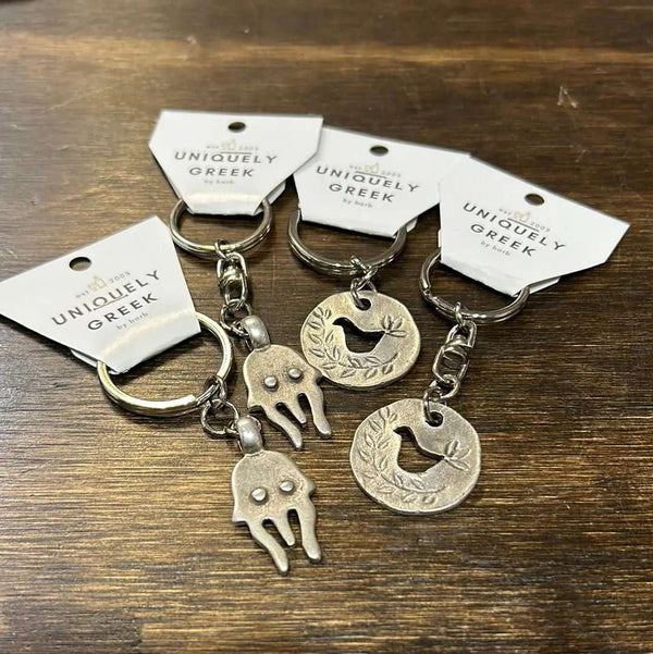 102 - 16 Keychains - Uniquely Greek by Barb - Painted Door on Main