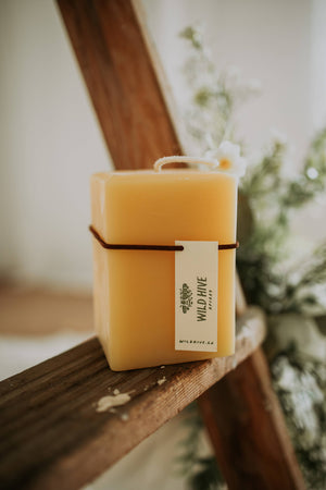 COMING SOON Modern Square Beeswax Candle
