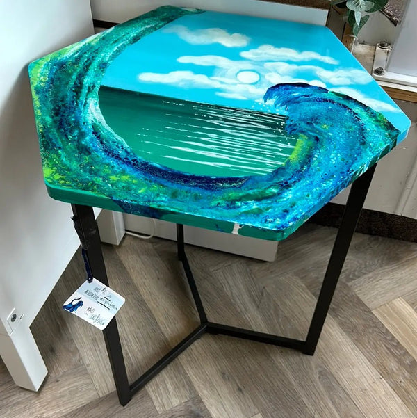 104 - 01 Ocean Waves Table - Cre8tive.One - Painted Door on Main