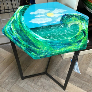 104 - 01 Ocean Waves Table - Cre8tive.One - Painted Door on Main