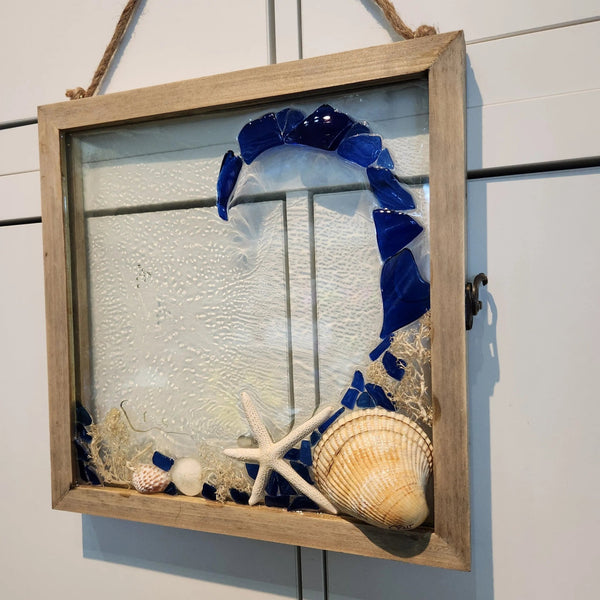 104 - 04 Seaglass & Shells on Glass - Cre8tive.One - Painted Door on Main