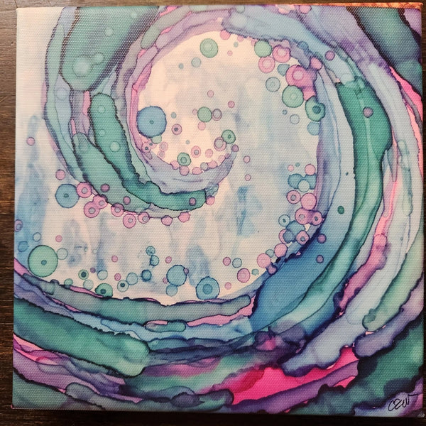 104 - 18 Ink Waves Canvas Prints 8x8" - Cre8tive.one - Painted Door on Main
