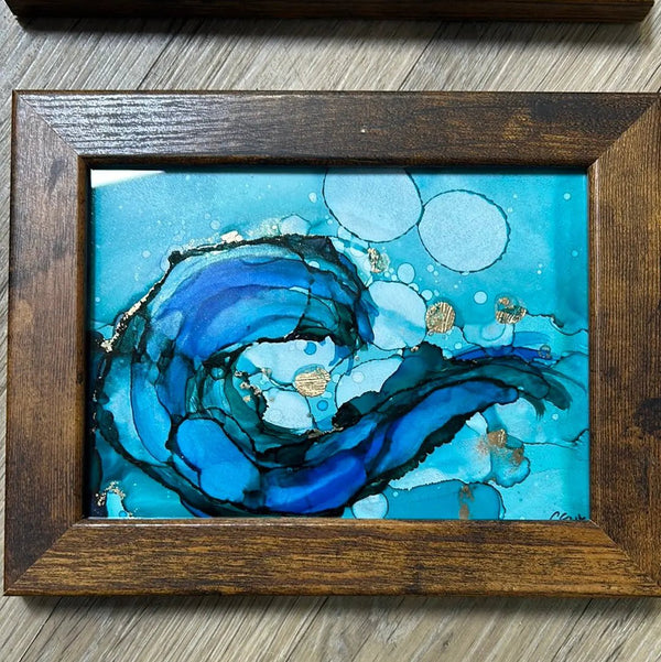 104 - 20 Alcohol Ink Framed Originals - Cre8tive.one - Painted Door on Main