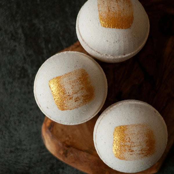 106 - 03 Luxury Oat Bath Bombs - Oatmel Bath & Body - Painted Door on Main
