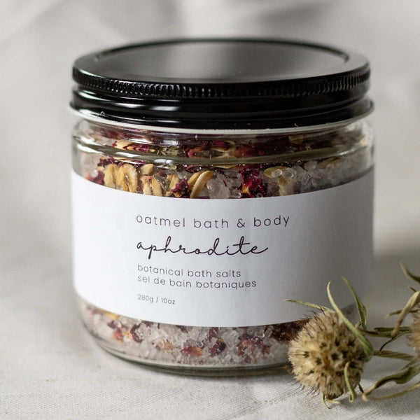 106 - 10 Botanical Bath Salts - Oatmel Bath & Body - Painted Door on Main