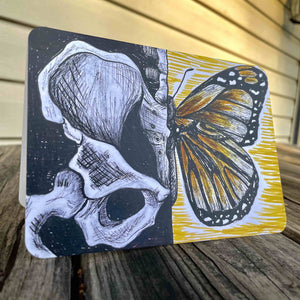 110 - 02 Art Cards - Death Monkey - Painted Door on Main