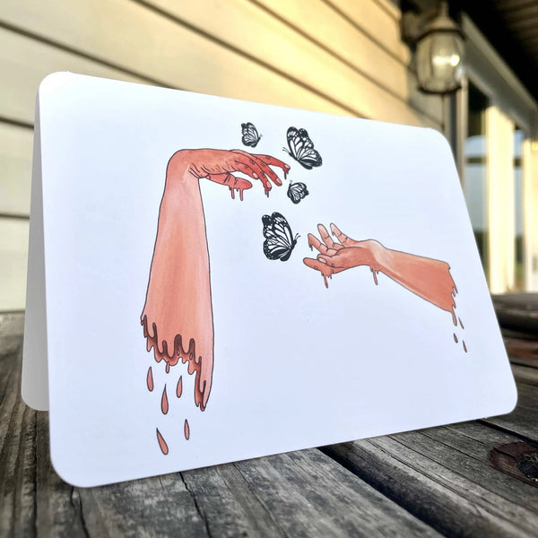 110 - 02 Art Cards - Death Monkey - Painted Door on Main