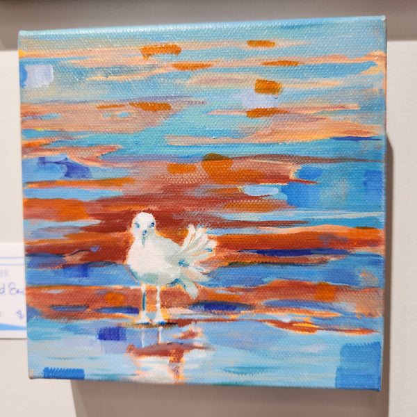 111 - 08 Acrylic Original Art 6x6" - Betty Schriver Art - Painted Door on Main