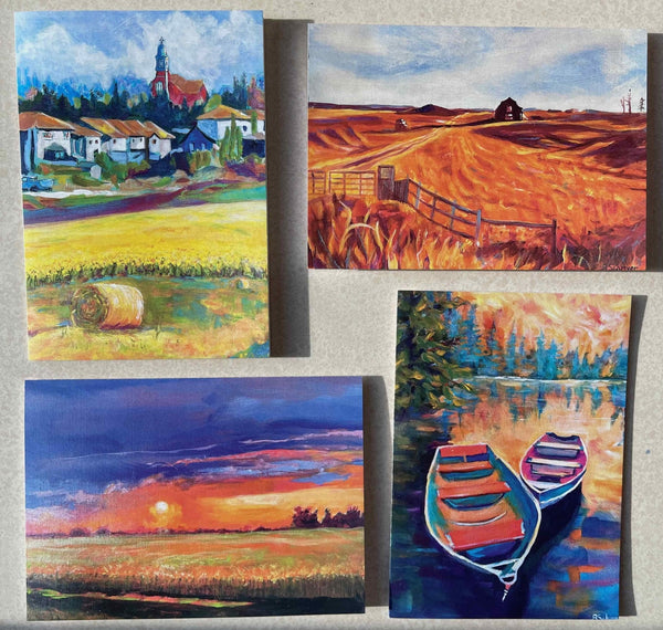 111 - 10 Art Greeting Cards - Betty Schriver Art - Painted Door on Main