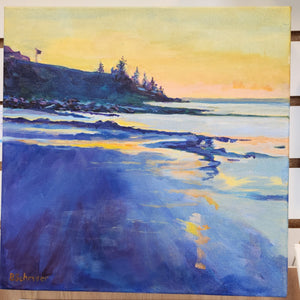 111 - 33 Acrylic Original Art 12x12 Canvas" - Betty Schriver Art - Painted Door on Main