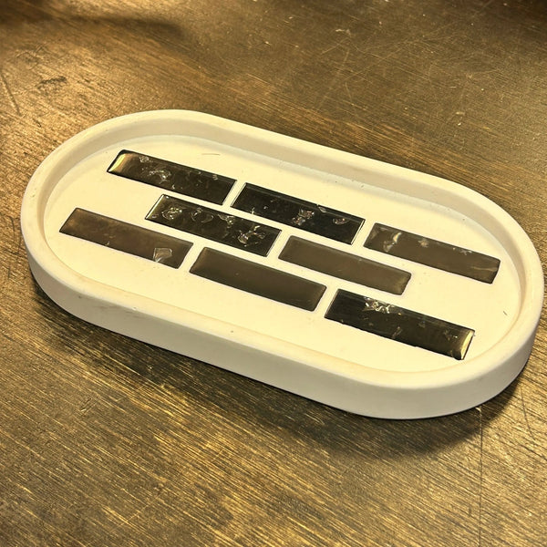 113 - 10 Oval Trays - Flickering Aromas - Painted Door on Main