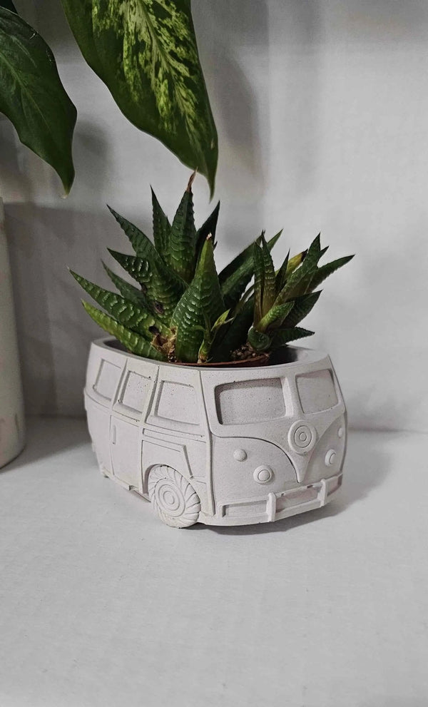 113 - 35 Retro VW Planter - Flickering Aromas - Painted Door on Main