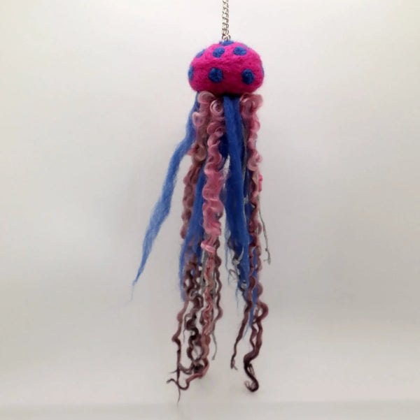 116 - 04 Felted Jellyfish - Elaine Grandon Fibre Arts - Painted Door on Main
