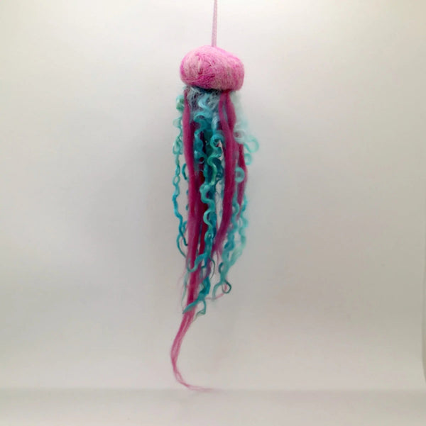 116 - 04 Felted Jellyfish - Elaine Grandon Fibre Arts - Painted Door on Main