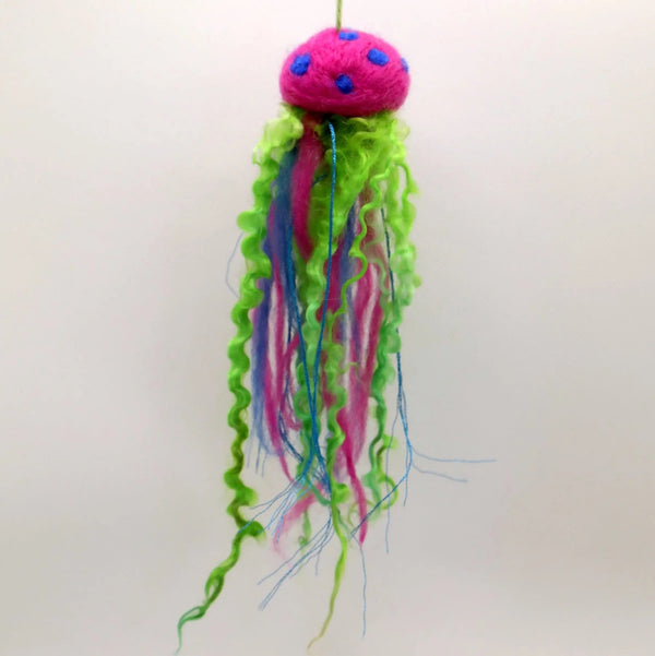 116 - 04 Felted Jellyfish - Elaine Grandon Fibre Arts - Painted Door on Main