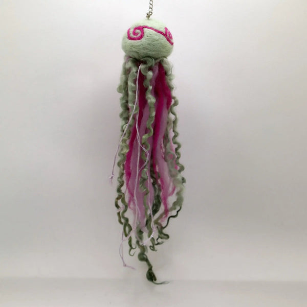 116 - 04 Felted Jellyfish - Elaine Grandon Fibre Arts - Painted Door on Main