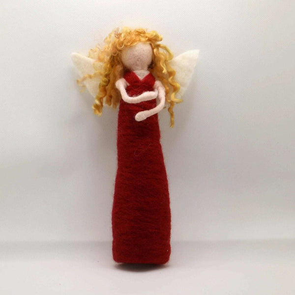 116 - 11 Felted Angels - Elaine Grandon Fibre Arts - Painted Door on Main