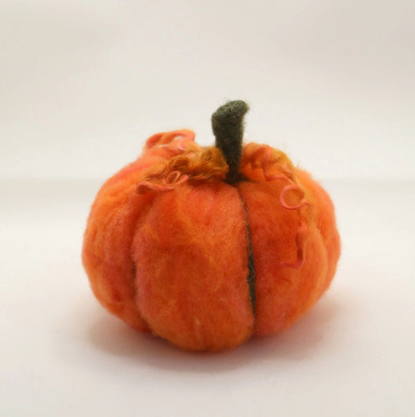 116 - 12 Felted Pumpkins - Elaine Grandon Fibre Arts - Painted Door on Main
