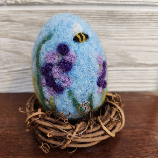 116 - 23 Felted Eggs - Elaine Grandon Fibre Arts - Painted Door on Main