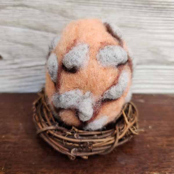 116 - 23 Felted Eggs - Elaine Grandon Fibre Arts - Painted Door on Main