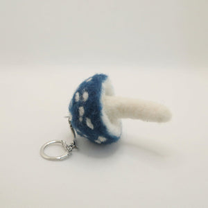 116 - 26 Mushroom Keychains - Elaine Grandon Fibre Arts - Painted Door on Main