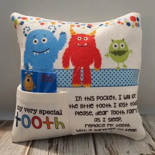 117 - 12 Tooth Fairy Pillows - Wishing Star Designs - Painted Door on Main
