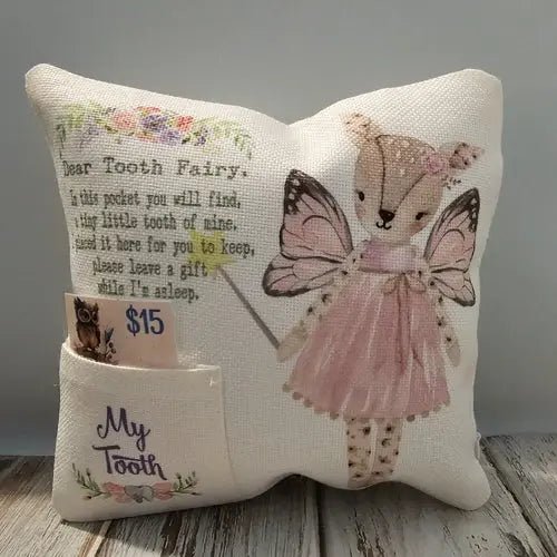 117 - 12 Tooth Fairy Pillows - Wishing Star Designs - Painted Door on Main