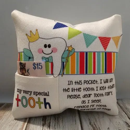 117 - 12 Tooth Fairy Pillows - Wishing Star Designs - Painted Door on Main