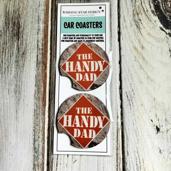 117 - 15 Car Coasters - Wishing Star Designs - Painted Door on Main