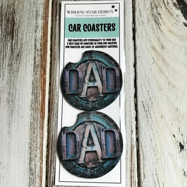 117 - 15 Car Coasters - Wishing Star Designs - Painted Door on Main