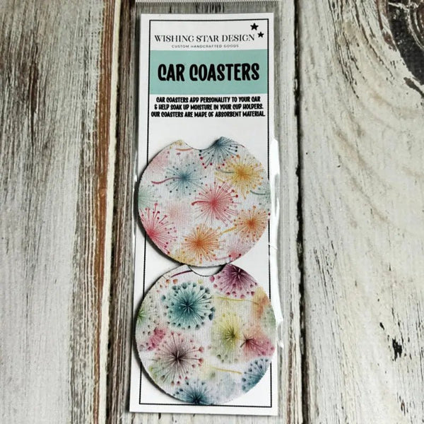 117 - 15 Car Coasters - Wishing Star Designs - Painted Door on Main