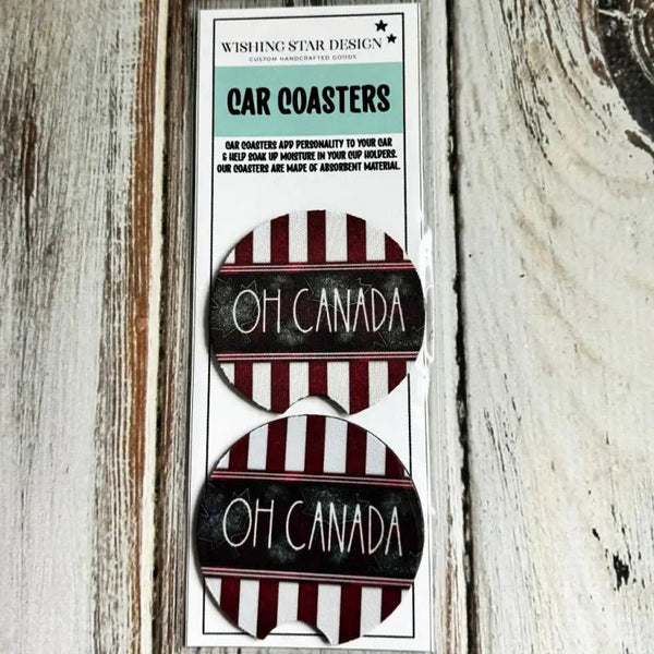 117 - 15 Car Coasters - Wishing Star Designs - Painted Door on Main